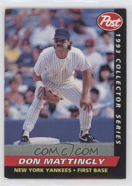 1993 Post - Food Issue [Base] #12 - Don Mattingly