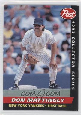 1993 Post - Food Issue [Base] #12 - Don Mattingly