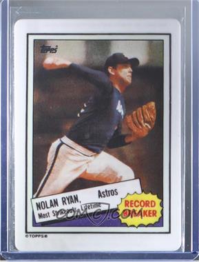 1993 R&N China Topps Porcelain Hamilton Collection Nolan Ryan Reprints - Nolan Ryan #1985H - Nolan Ryan