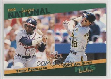 1993 Score - Select League Leaders #10 - Terry Pendleton, Andy Van Slyke