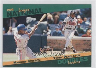 1993 Score - Select League Leaders #18 - Marquis Grissom, Terry Pendleton