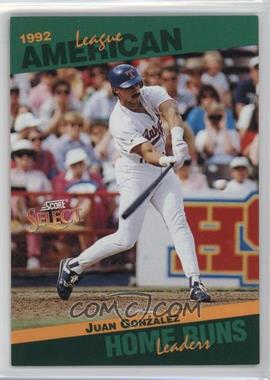 1993 Score - Select League Leaders #25 - Juan Gonzalez