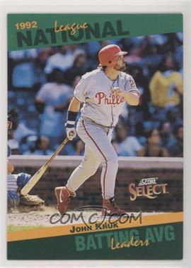 1993 Score - Select League Leaders #6 - John Kruk