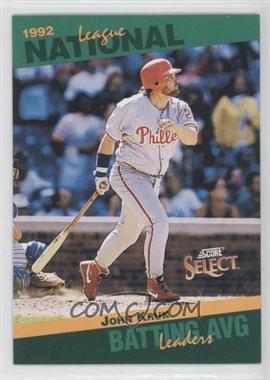 1993 Score - Select League Leaders #6 - John Kruk