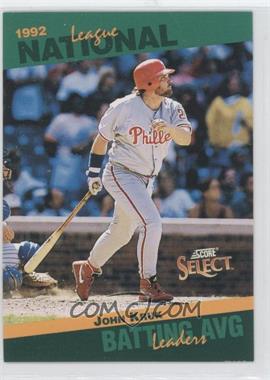 1993 Score - Select League Leaders #6 - John Kruk