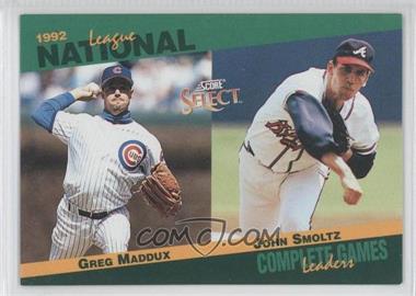 1993 Score - Select League Leaders #66 - Greg Maddux, John Smoltz