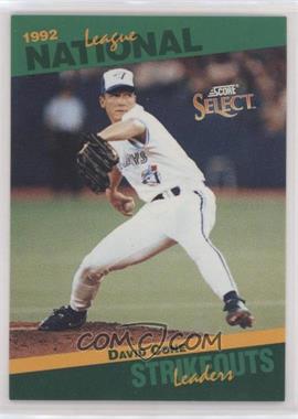 1993 Score - Select League Leaders #77 - David Cone