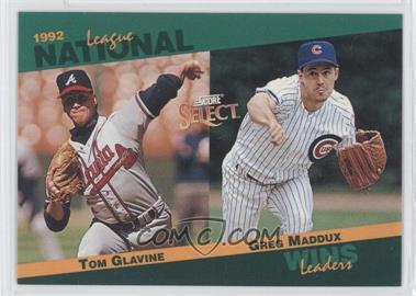 1993 Score - Select League Leaders #88 - Tom Glavine, Greg Maddux