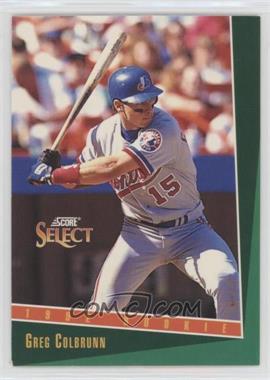 1993 Score Select - [Base] #295 - Greg Colbrunn