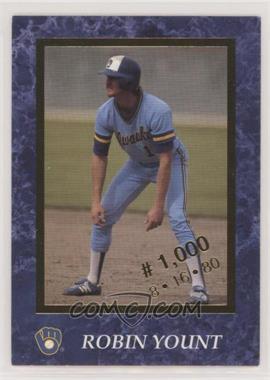 1993 Sentry Foods Robin Yount - Stadium Giveaway [Base] #_ROYO.2 - Robin Yount (1000th Hit) [Noted]