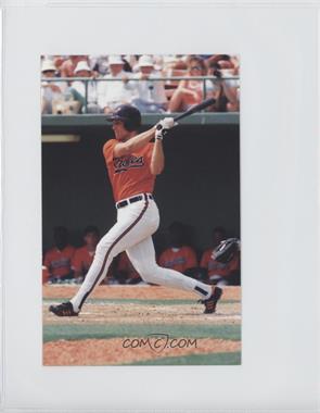 1993 The Colla Collection Cal Ripken Jr. Postcards - [Base] #_CARI.1 - Cal Ripken Jr. (Orange Jersey; Batting Follow Through)
