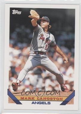 1993 Topps - [Base] - Blank Back #210 - Mark Langston