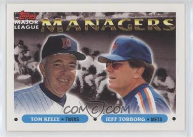 1993 Topps - [Base] - Blank Back #509 - Major League Managers - Tom Kelly, Jeff Torborg