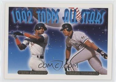 1993 Topps - [Base] - Gold #401 - 1992 Topps All Stars - Fred McGriff, Frank Thomas