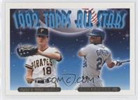 1992 Topps All Stars - Andy Van Slyke, Ken Griffey Jr.