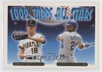 1992 Topps All Stars - Andy Van Slyke, Ken Griffey Jr.