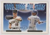 1992 Topps All Stars - Andy Van Slyke, Ken Griffey Jr.