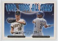 1992 Topps All Stars - Andy Van Slyke, Ken Griffey Jr.