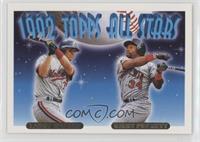 1992 Topps All Stars - Larry Walker, Kirby Puckett