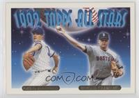 1992 Topps All Stars - Greg Maddux, Roger Clemens