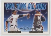 1992 Topps All Stars - Dave Fleming, Tom Glavine