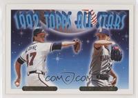 1992 Topps All Stars - Dave Fleming, Tom Glavine