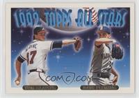 1992 Topps All Stars - Dave Fleming, Tom Glavine