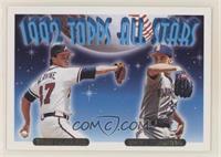 1992 Topps All Stars - Dave Fleming, Tom Glavine