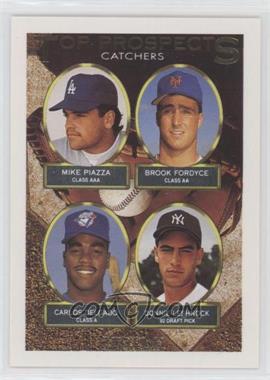 1993 Topps - [Base] - Gold #701 - Top Prospects - Mike Piazza, Brook Fordyce, Carlos Delgado, Donnie Leshnock [Poor to Fair]