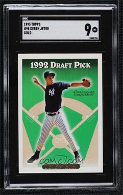 1993 Topps - [Base] - Gold #98 - Derek Jeter [SGC 9 MINT]