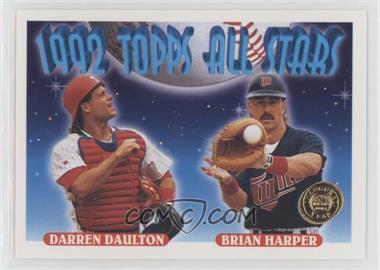 1993 Topps - [Base] - Inaugural Colorado Rockies #408 - 1992 Topps All Stars - Darren Daulton, Brian Harper