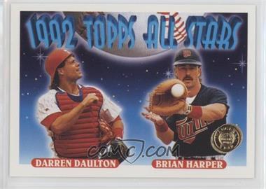 1993 Topps - [Base] - Inaugural Colorado Rockies #408 - 1992 Topps All Stars - Darren Daulton, Brian Harper