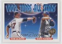 1992 Topps All Stars - Dave Fleming, Tom Glavine