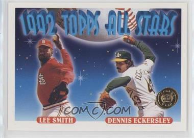 1993 Topps - [Base] - Inaugural Colorado Rockies #411 - 1992 Topps All Stars - Dennis Eckersley, Lee Smith