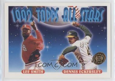 1993 Topps - [Base] - Inaugural Colorado Rockies #411 - 1992 Topps All Stars - Dennis Eckersley, Lee Smith