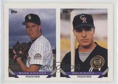 1993 Topps - [Base] - Inaugural Colorado Rockies #476 - Future Stars of the Colorado Rockies - Mark Voisard, Will Scalzitti