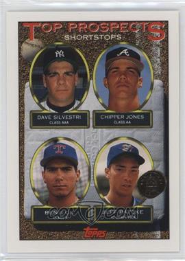 1993 Topps - [Base] - Inaugural Colorado Rockies #529 - Top Prospects - Dave Silvestri, Chipper Jones, Benji Gil, Jeff Patzke