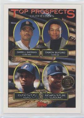 1993 Topps - [Base] - Inaugural Colorado Rockies #576 - Top Prospects -  Darrell Sherman, Damon Buford, Cliff Floyd, Michael Moore