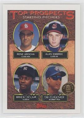 1993 Topps - [Base] - Inaugural Colorado Rockies #742 - Top Prospects - Rene Arocha, Alan Embree, Brien Taylor, Tim Crabtree