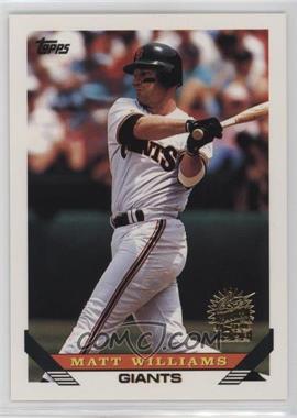 1993 Topps - [Base] - Inaugural Florida Marlins #225 - Matt Williams