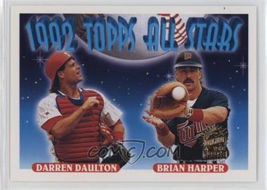 1993 Topps - [Base] - Inaugural Florida Marlins #408 - 1992 Topps All Stars - Darren Daulton, Brian Harper