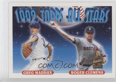 1993 Topps - [Base] - Inaugural Florida Marlins #409 - 1992 Topps All Stars - Greg Maddux, Roger Clemens