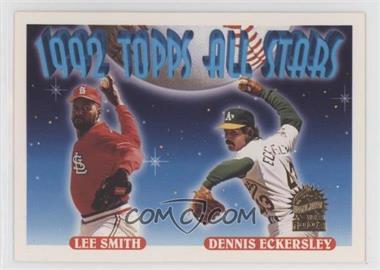 1993 Topps - [Base] - Inaugural Florida Marlins #411 - 1992 Topps All Stars - Dennis Eckersley, Lee Smith