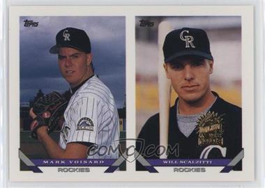 1993 Topps - [Base] - Inaugural Florida Marlins #476 - Future Stars of the Colorado Rockies - Mark Voisard, Will Scalzitti