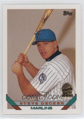 1993 Topps - [Base] - Inaugural Florida Marlins #544 - Steve Decker