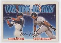 1992 Topps All Stars - Fred McGriff, Frank Thomas