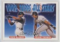 1992 Topps All Stars - Fred McGriff, Frank Thomas