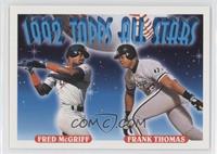 1992 Topps All Stars - Fred McGriff, Frank Thomas