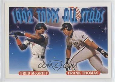1993 Topps - [Base] #401 - 1992 Topps All Stars - Fred McGriff, Frank Thomas