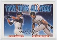 1992 Topps All Stars - Fred McGriff, Frank Thomas